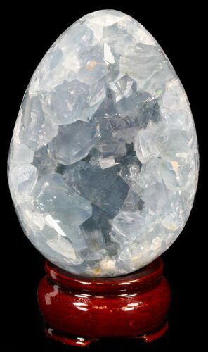 Crystal Filled Celestine (Celestite) Egg - Madagascar #41676